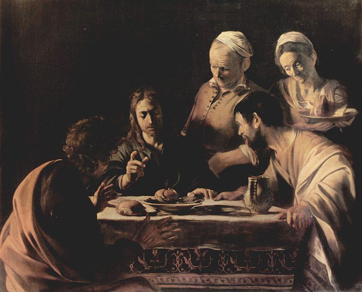  1606 - Cena in Emmaus, Pinacoteca di Brera, Milano